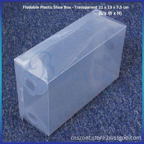Clear Transparent Shoe Storage Box, Plastic Shoe Box (OET-X-068)
